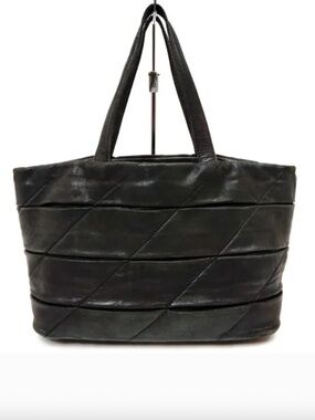Loewe Black Puzzle/Folded Nappa Leather Tote Bag